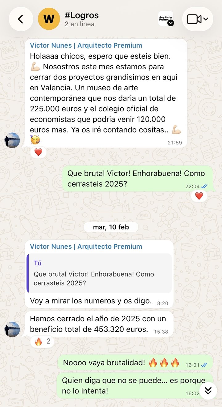 Testimonio de Víctor Nunes (España), cliente de Arquitecto Premium™