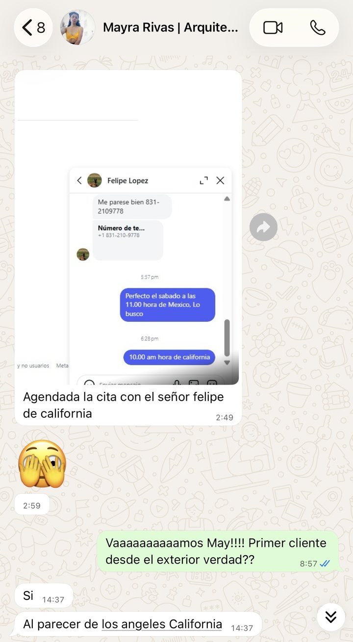 Testimonio de Mayra Rivas (México), cliente de Arquitecto Premium™
