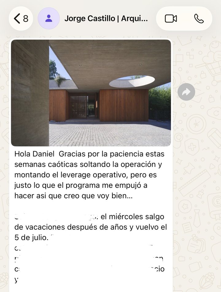Testimonio de Jorge, cliente de Arquitecto Premium™