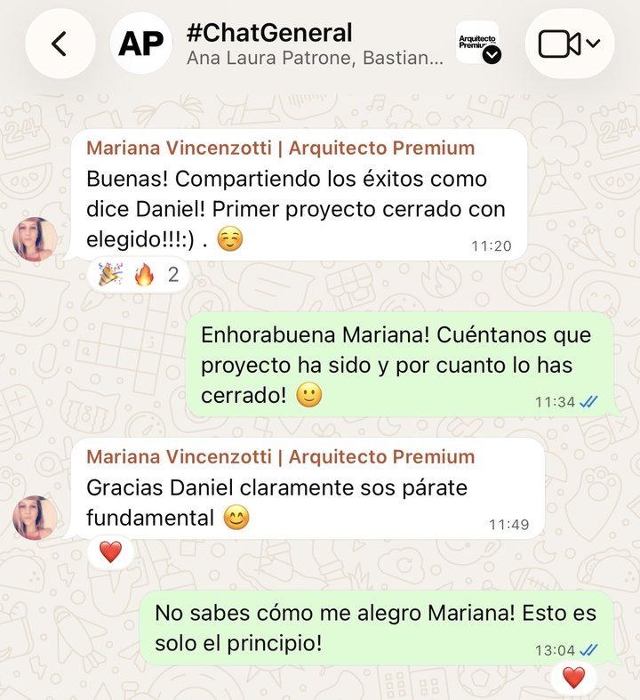 Testimonio de Mariana Vicenzotti (Argentina), cliente de Arquitecto Premium™