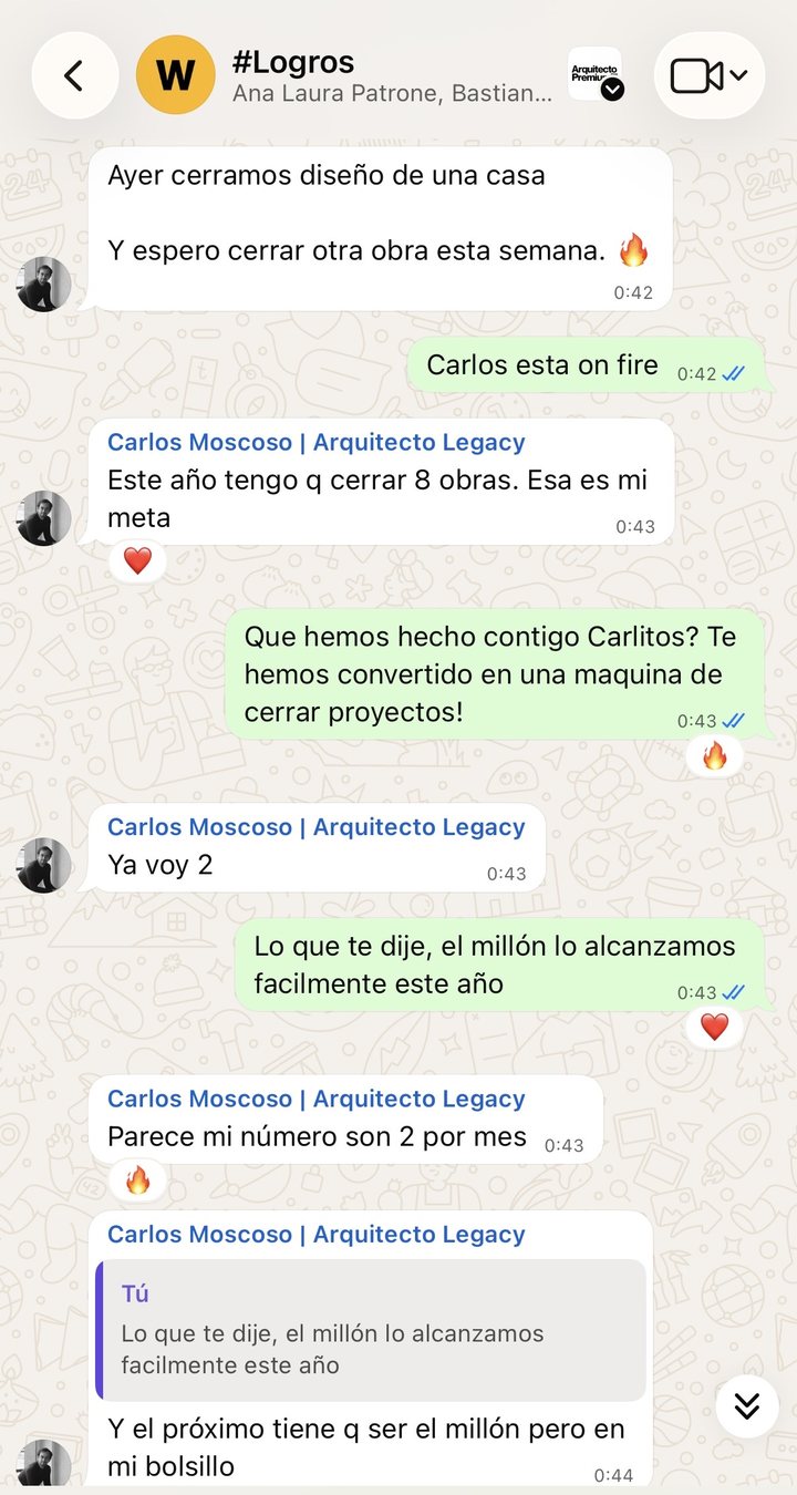 Testimonio de Carlos Moscoso (Perú), cliente de Arquitecto Premium™