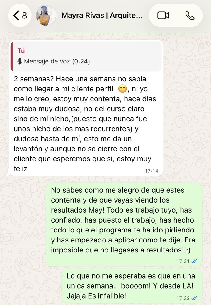 Testimonio de Mayra Rivas (México), cliente de Arquitecto Premium™